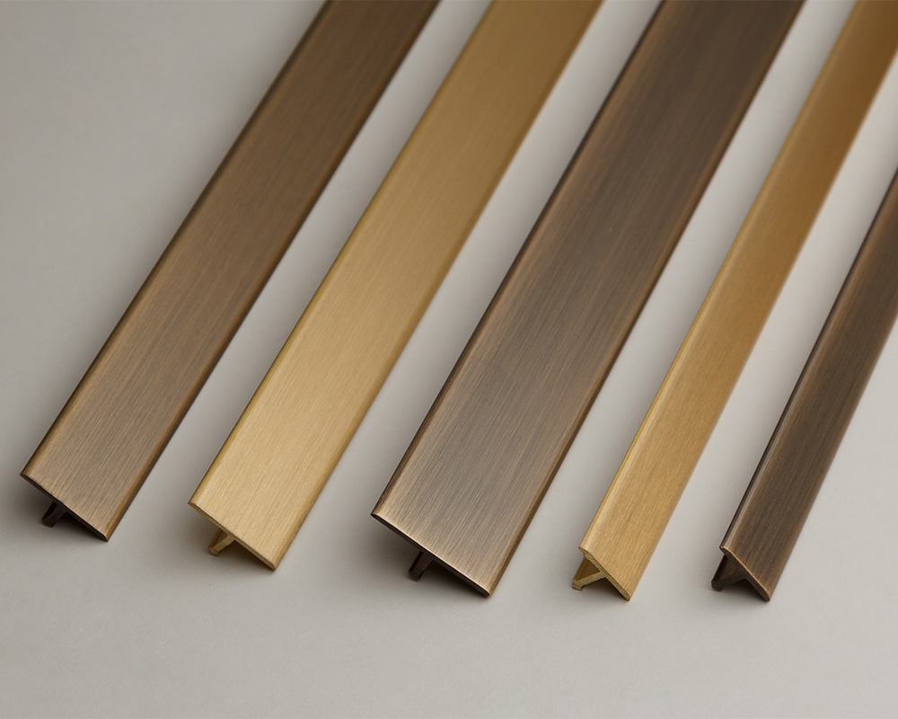 Порог одноуровневый латунный Progress PCROB 209 20 мм 2,7 м Бронза