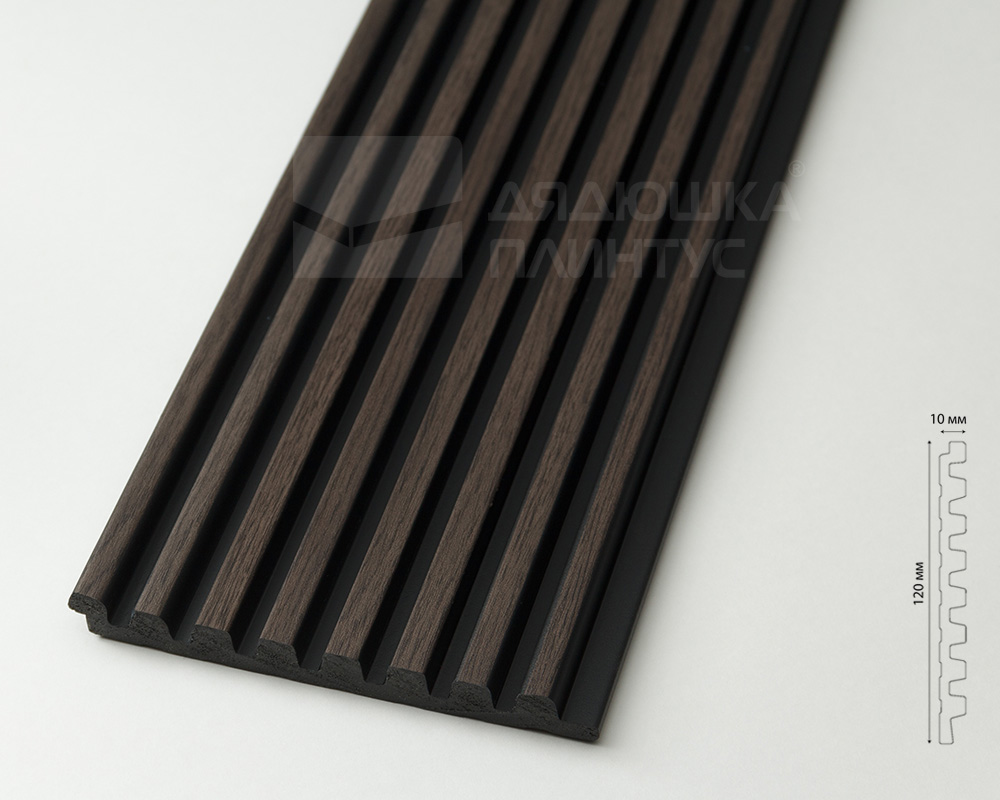 Панель вспененный полистирол  ГРЕЙС 3D RAIL EAST 120*2700 Дуб рустикальный