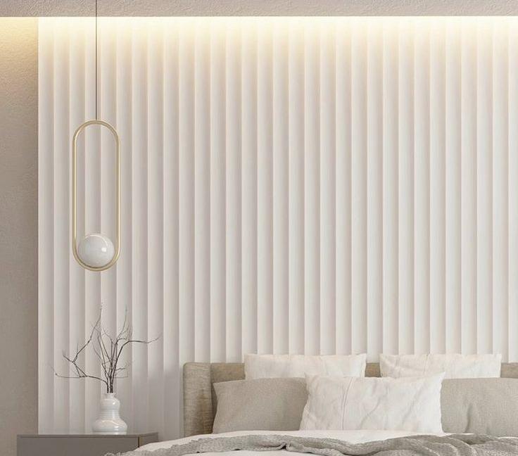 Стеновая панель МДФ 2760*122*12мм AP122501.91 Белый под покраску