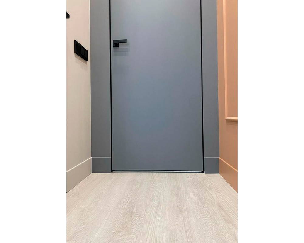 Плинтус Decaro Invisible PL 80  2м Белый под покраску