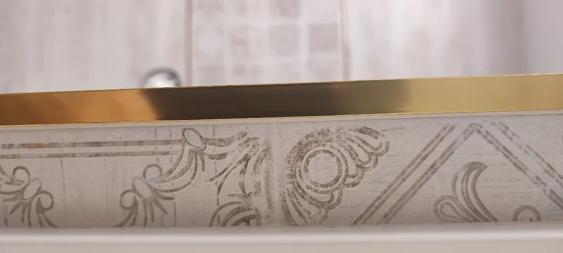 Латунный П-образный профиль 10 мм полированный MSPCLOL 10