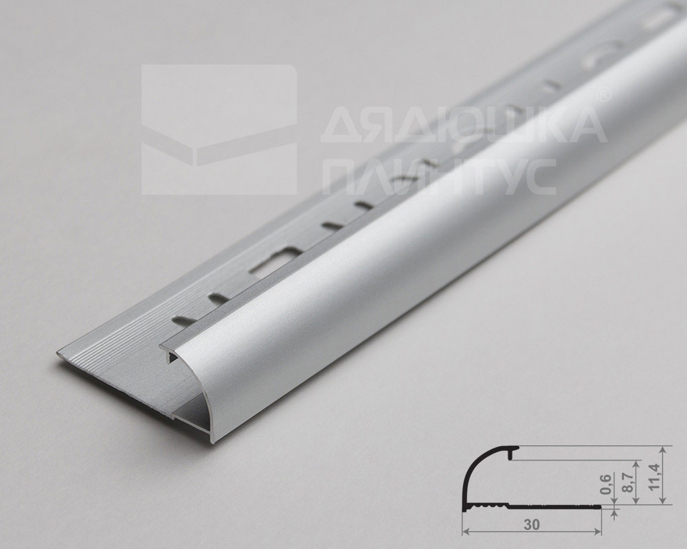 Профиль окантовочный Волшебная палочка Expert MSPKE 03-9.2700.01L 9мм 2,7м Серебро Люкс