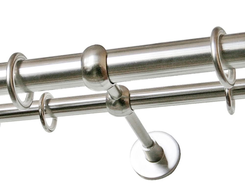 Карниз двухрядный кованый УЮТ d25мм 2,4м Сталь