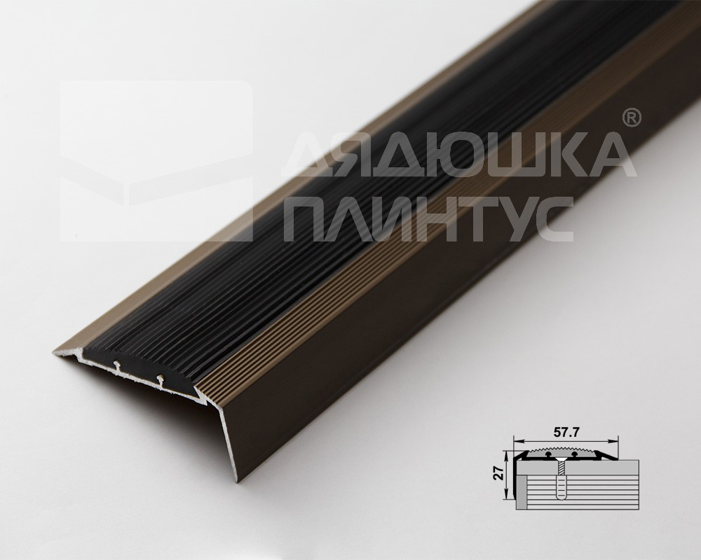 Порог угловой ПУ 70.2700.204л Бронза