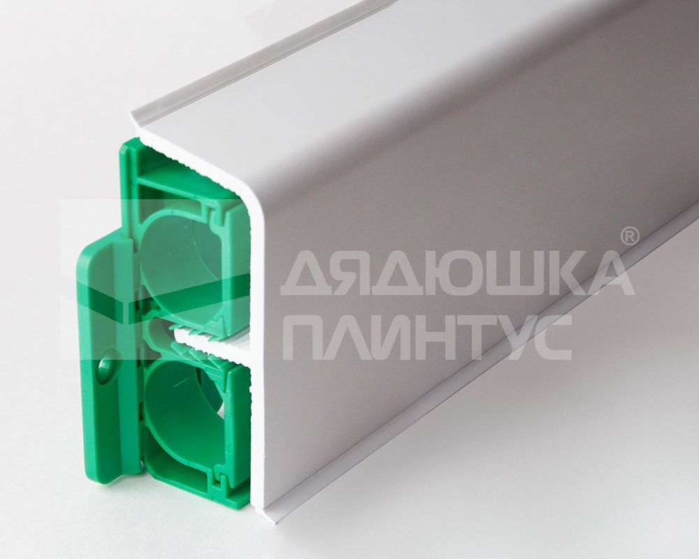Крепеж для плинтуса ПВХ Аква37 с заглушками