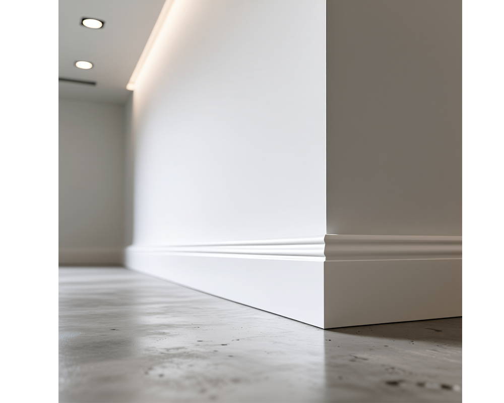 Плинтус из полистирола высокой плотности HI WOOD B100C 100мм х 13мм х 2,0м.