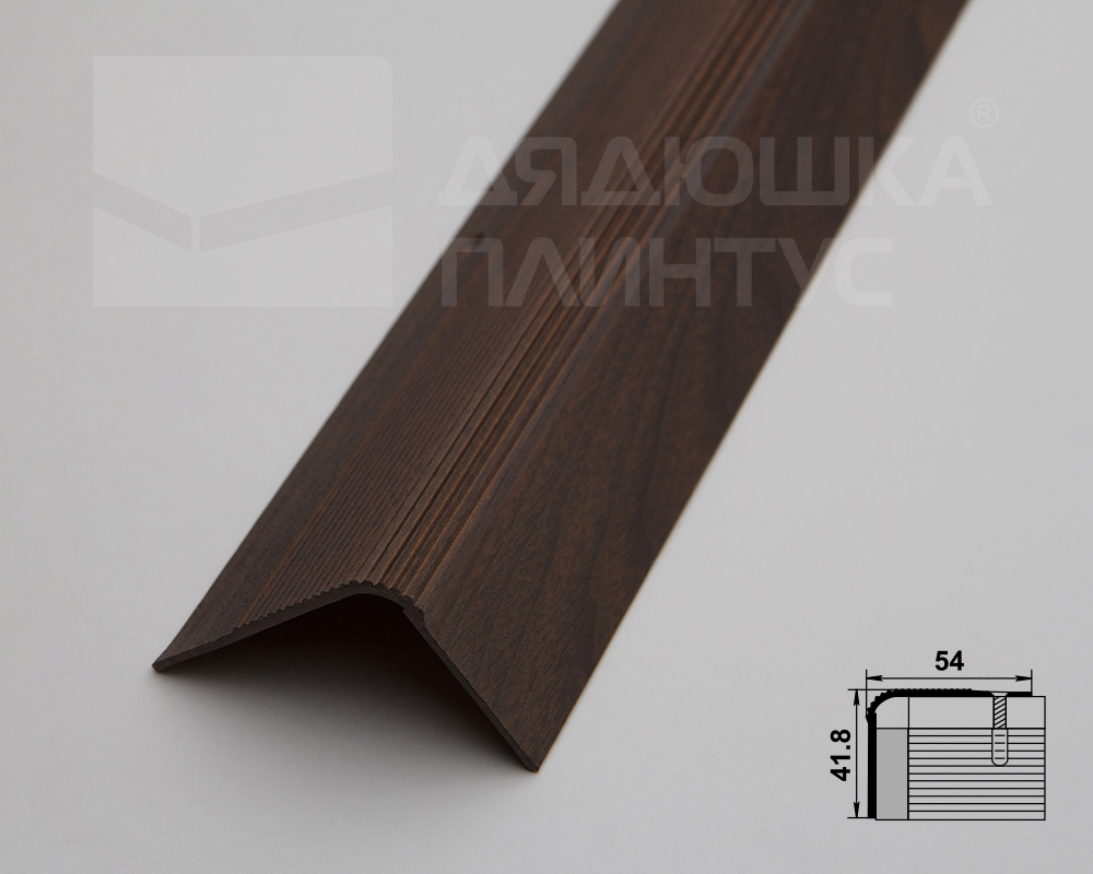 Порог угловой ПУ 02.1800.061 Дуб мокко