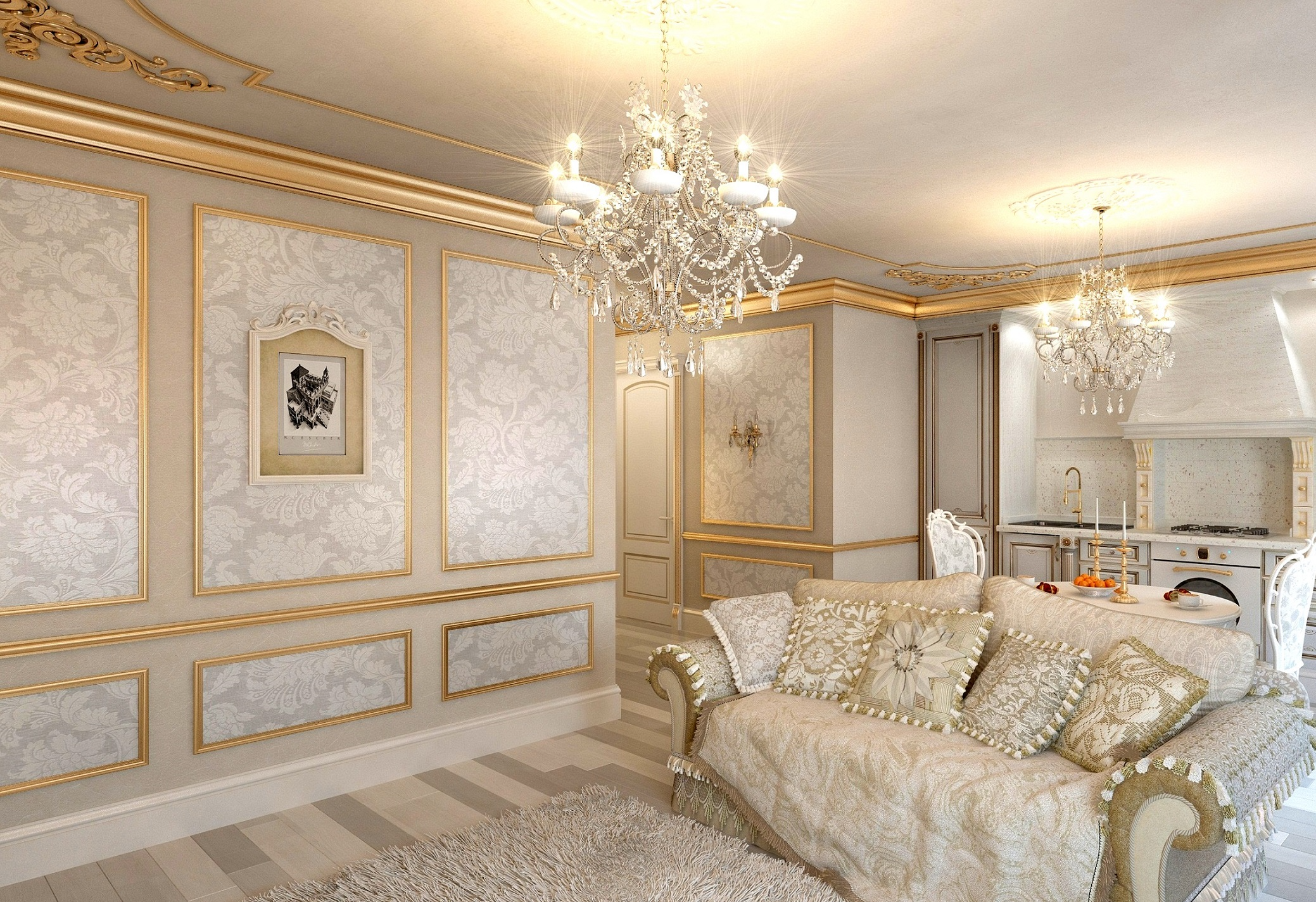 Профиль интерьерный 100*7 Лувр ПИ100Л