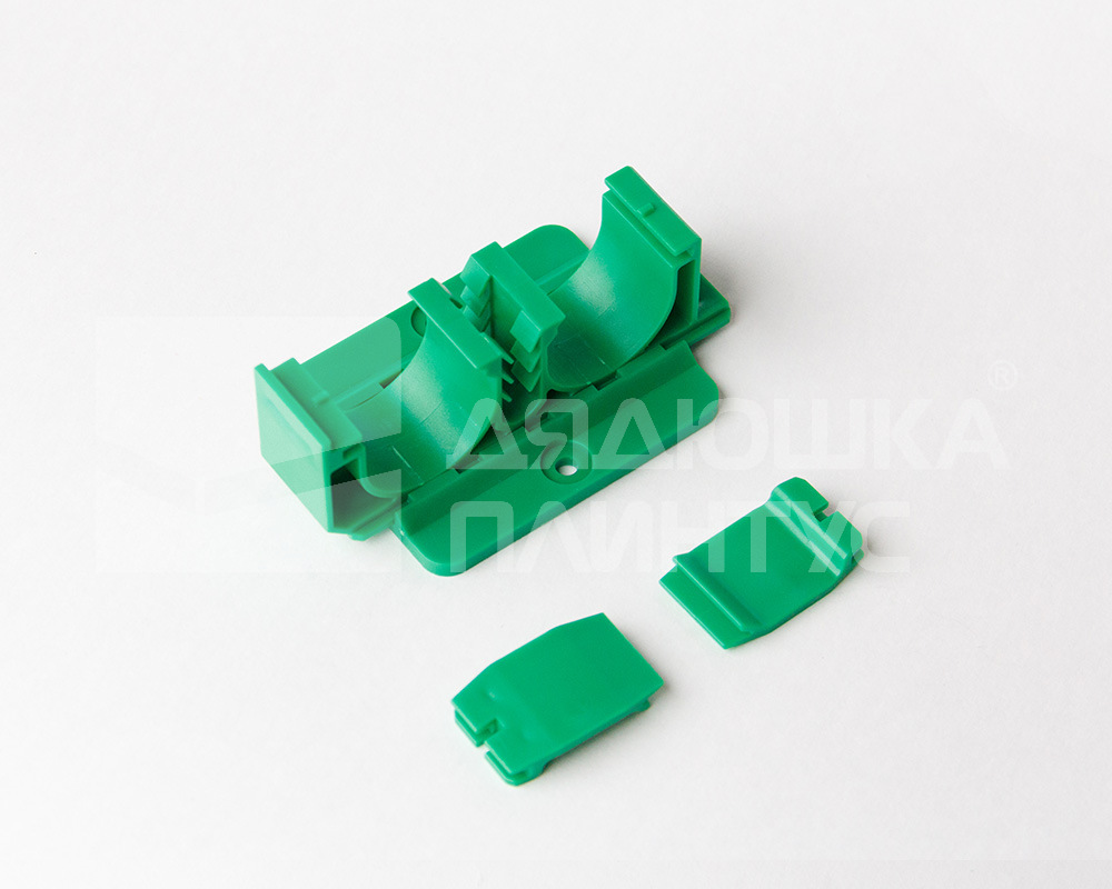 Крепеж для плинтуса ПВХ Аква37 с заглушками