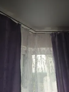 Карниз двухрядный кованый УЮТ d25мм 2,0м Белый