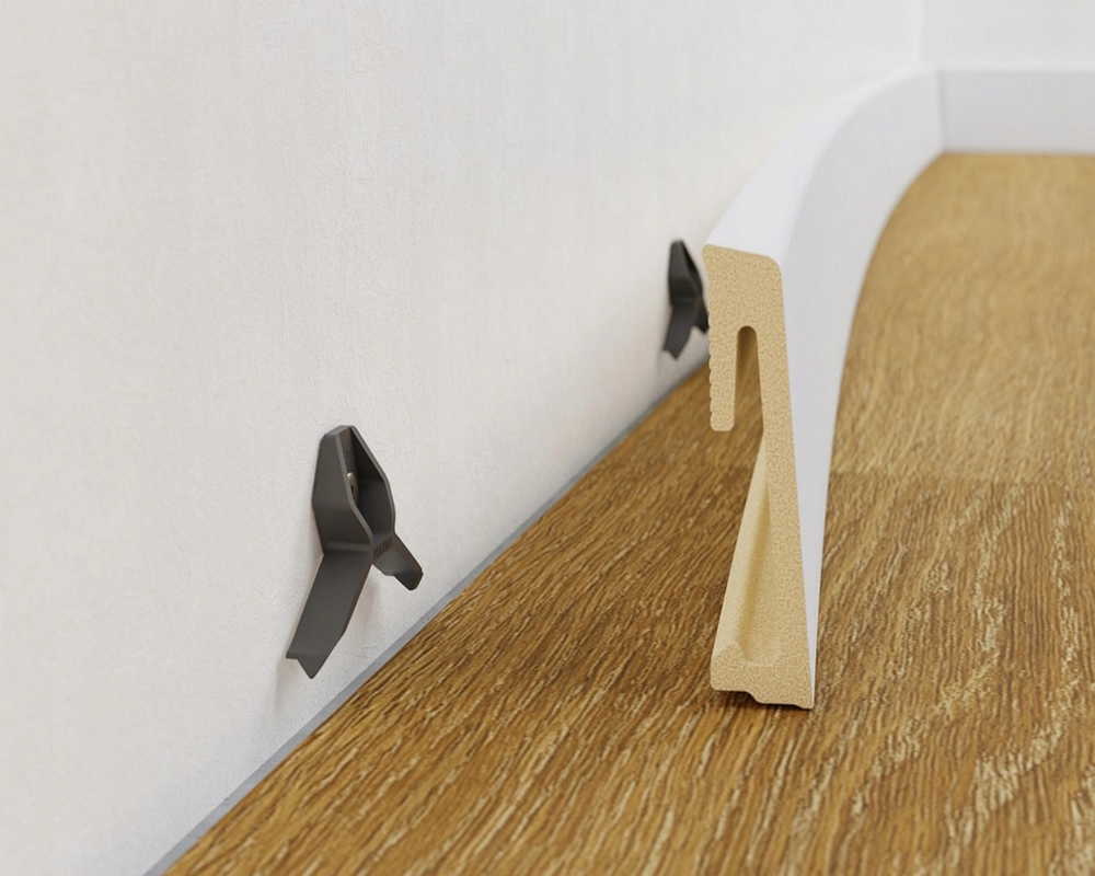 Плинтус напольный Salag Alpha 60*15*2400 мм Серый