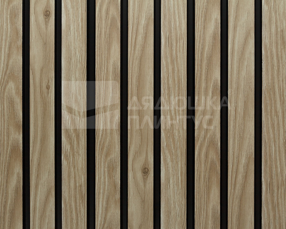 Панель вспененный полистирол ГРЕЙС 3D RAIL 120*2700 мм.  Ольха