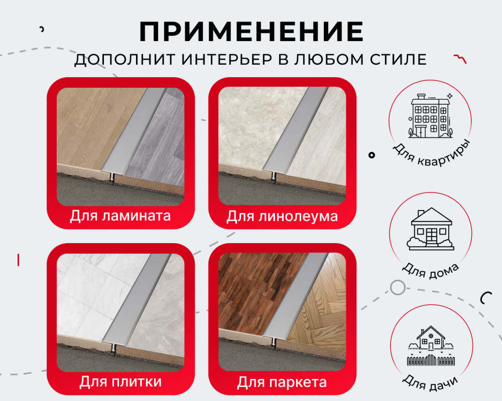 Порог одноуровневый ПС 09.2700.059 Бетон скай