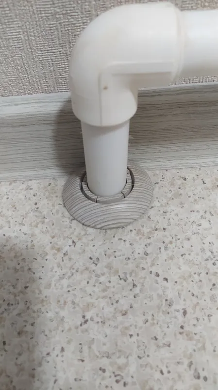 Обвод для труб 1/2 ПВХ ИДЕАЛ 22мм 252 Ясень Белый