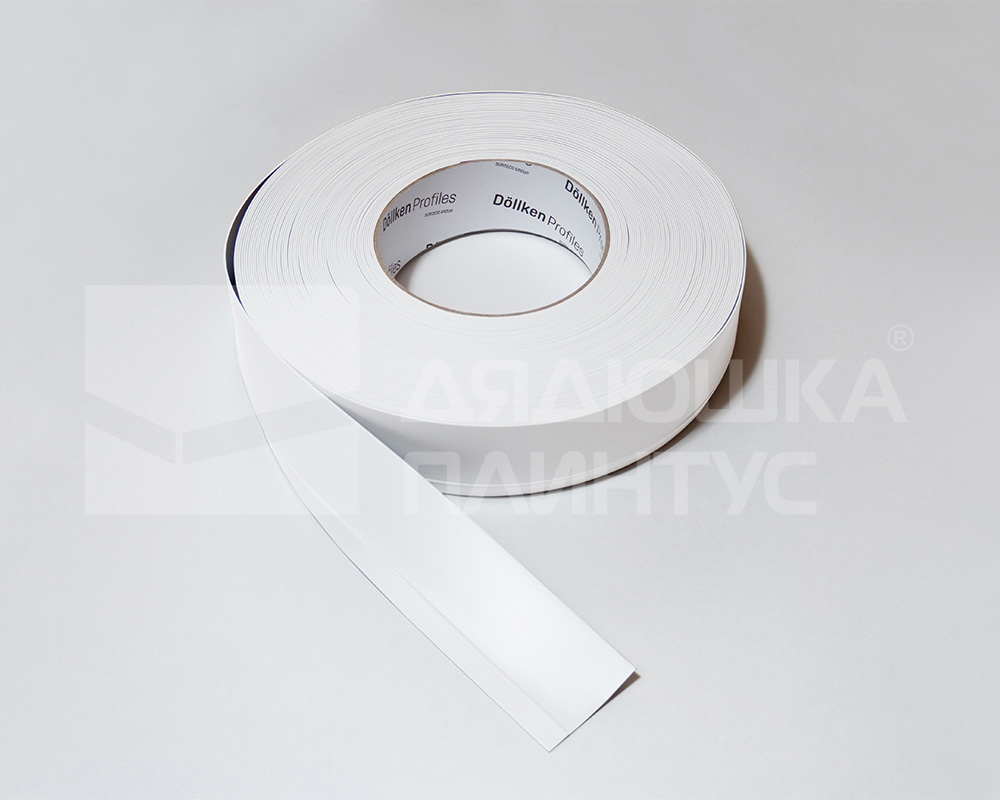 Плинтус эластичный ПВХ Dollken WL50 50мм х 15мм 1137 Белый