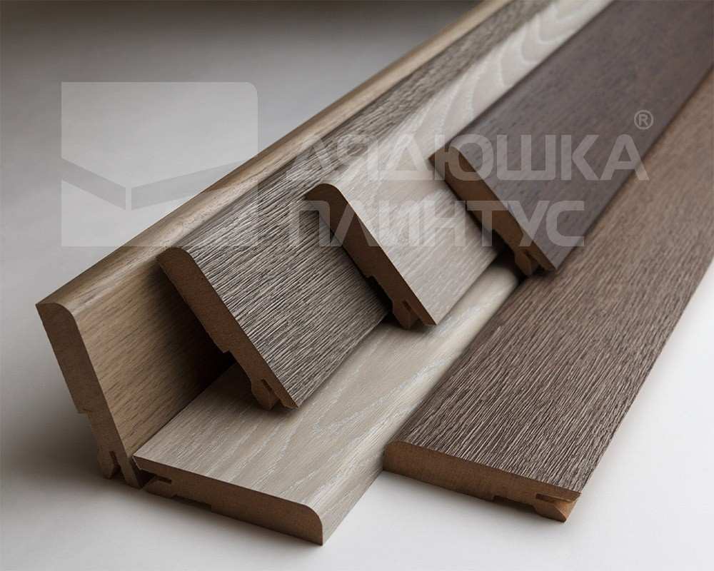 Плинтус МДФ Лука Пл 80МДФ.2700.Point line 24046 Дуб мелфорд грей