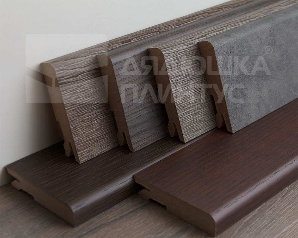 Плинтус МДФ Лука Пл 100-1МДФ.2700.Point line 24015 Дуб оверленд