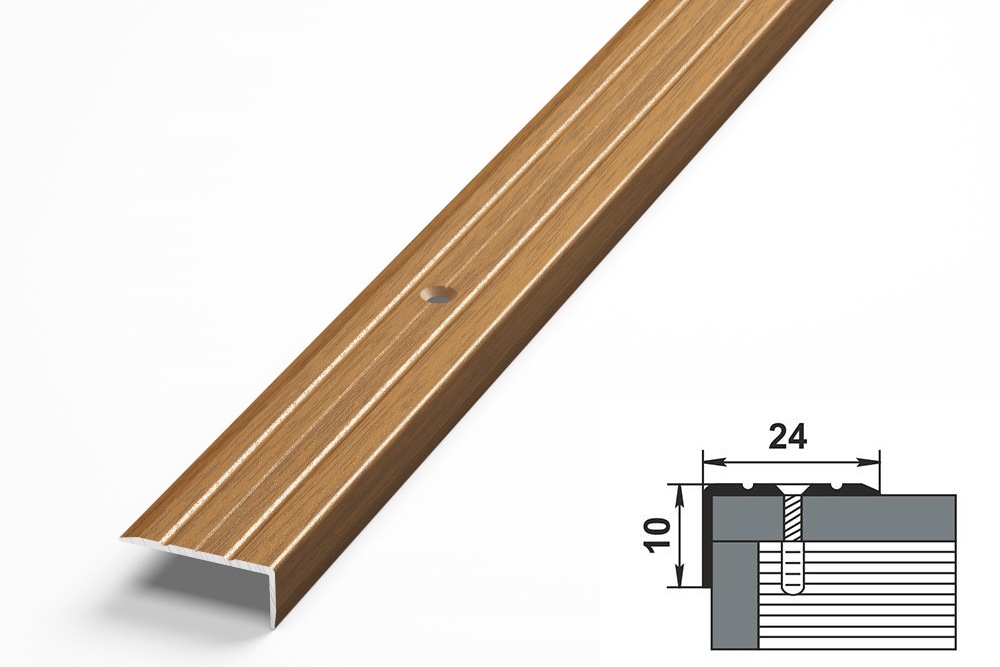 Порог угловой ПУ 01.1800.088 Орех