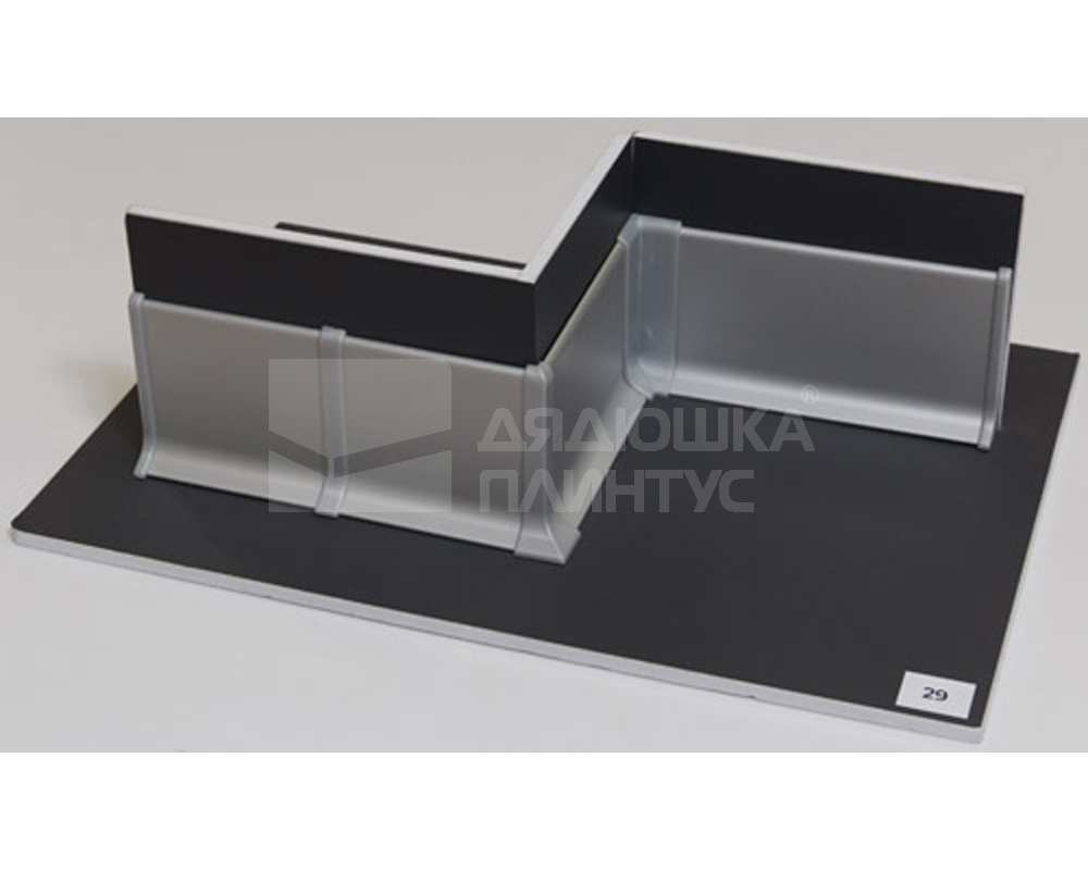 Плинтус алюминиевый Пл 100.2500.01лк Серебро