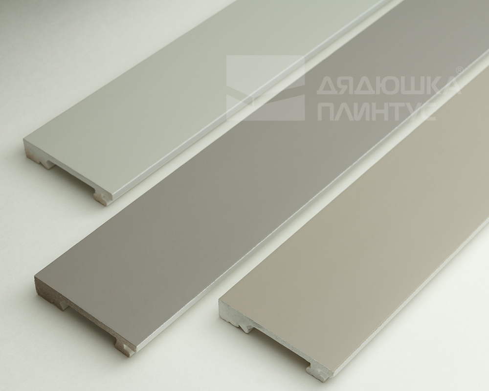 Плинтус из полистирола высокой плотности Волшебная Палочка. Окрашенная. 80мм 2м. NCS 1002-Y