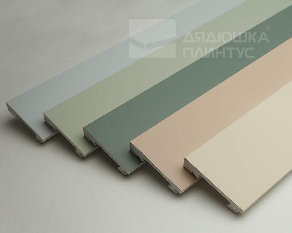 Плинтус из полистирола высокой плотности Волшебная Палочка. Окрашенная. 80мм 2м. RAL 9003