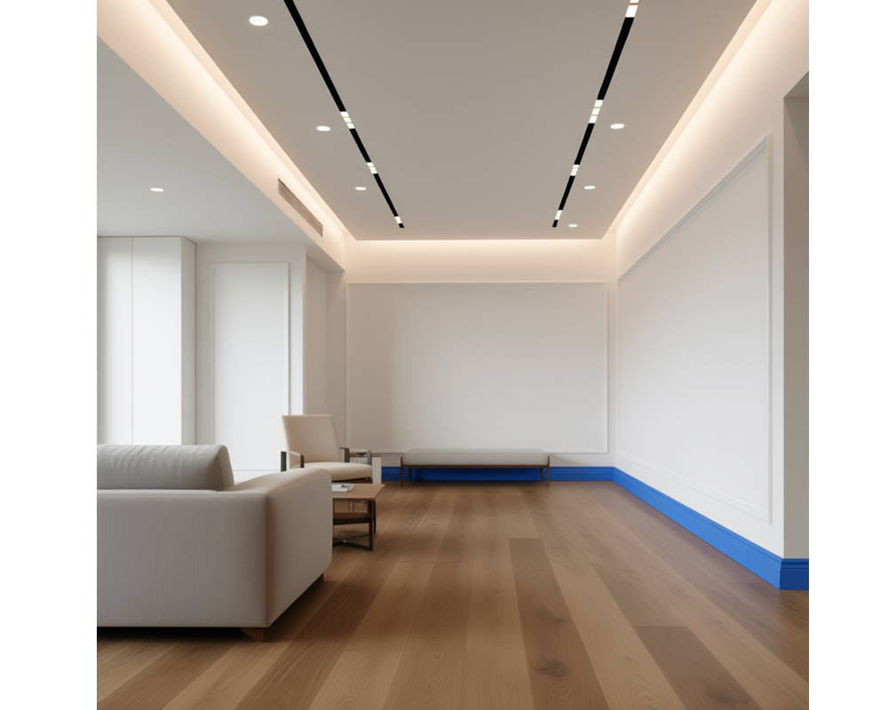 Плинтус из полистирола высокой плотности HI WOOD B100C 100мм х 13мм х 2,0м.