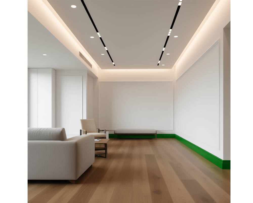 Плинтус из полистирола высокой плотности NMC Wallstyl FL2 Белый