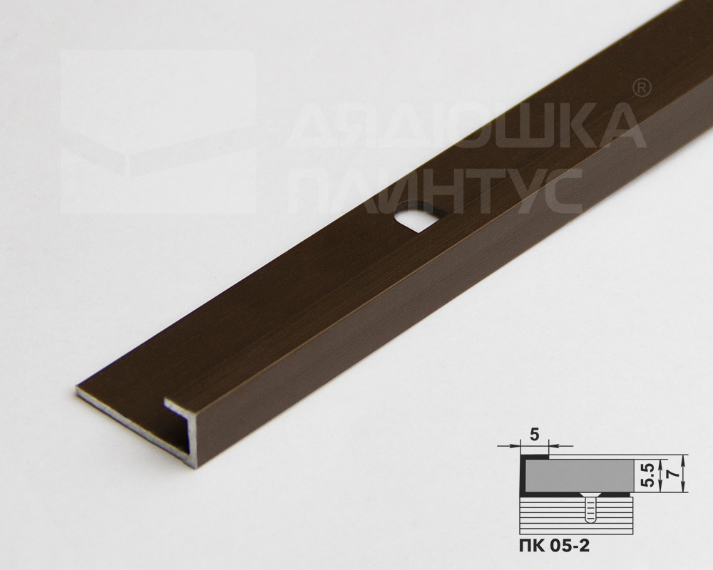 Профиль окантовочный ПК 05-2.2700.04л Бронза